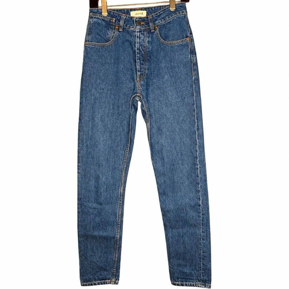 Decade Studio Alex Tapered Jeans Blue 27 High Rise Sustainable Minimalist Retro